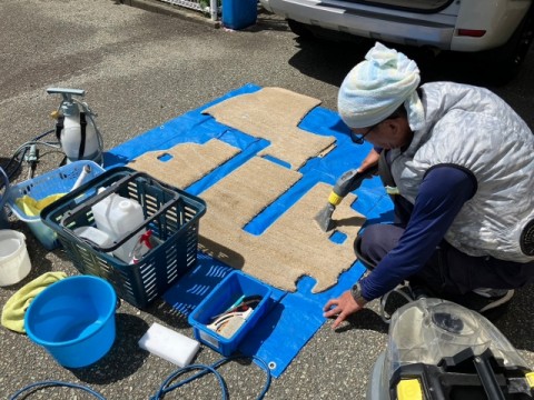 ペット臭除去の施工ですサムネイル